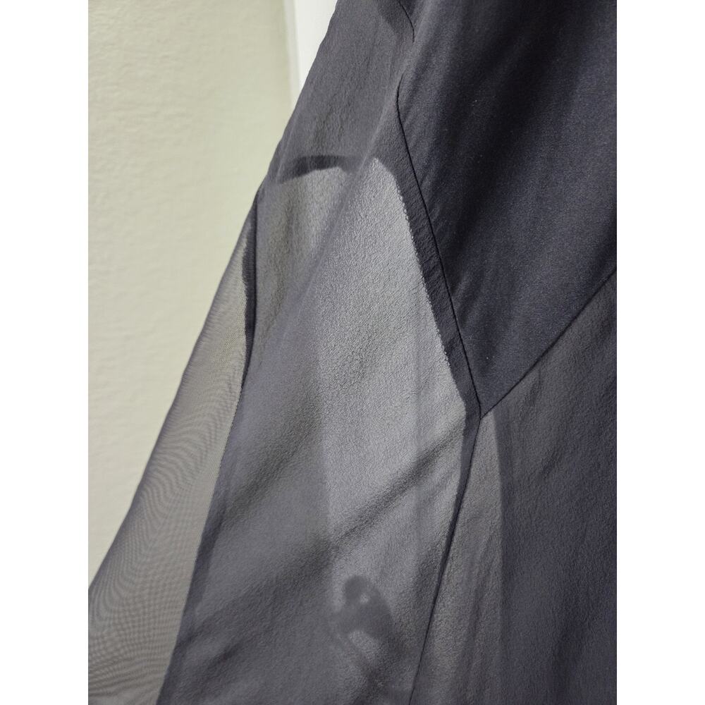 Victoria's Secret 100% Silk Black Sheer Sexy Lingerie Maxi Slip, Women's Small - Picture 6 of 12